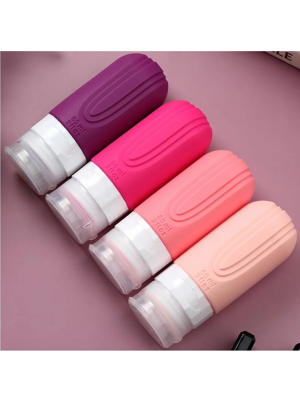 2oz Travel Silicone Refillable Bottle Set